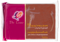 Пластилин Луч De Luxe скульптурный терракотовый 300 гр.