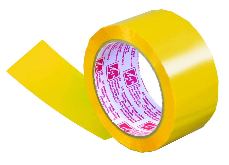  лента Луч упаковочная желтая 45мкм 48мм х 66м - 229 руб.
