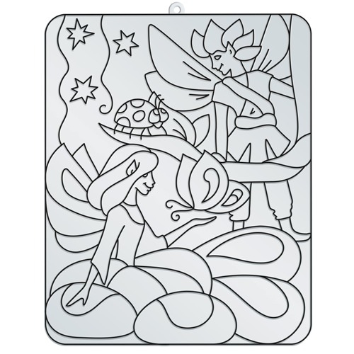 Трафарет для рисования красками по стеклу Луч Эльфы, арт. 22С 1405-08