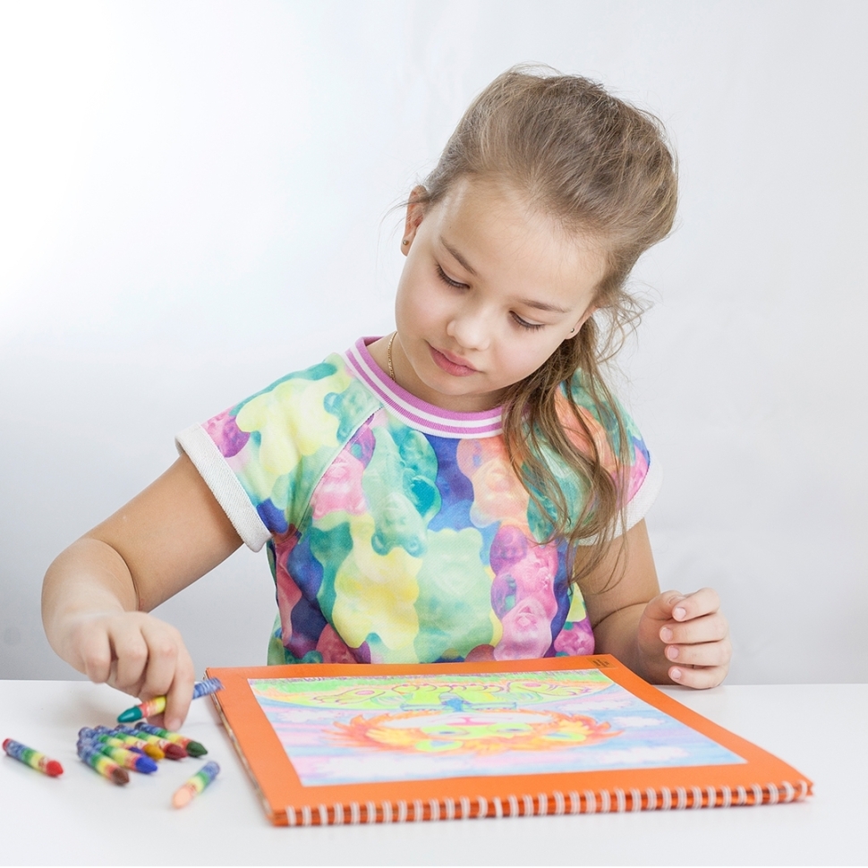 Мелки восковые Луч Фантазия круглые 12 цветов, артикул 35С 2302-08