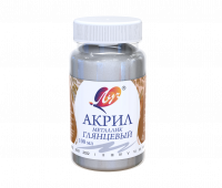 Краска акриловая Луч металлик серебряная 100 мл