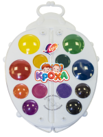 Краски акварельные Луч Кроха &quot;Божья коровка&quot; 12 цветов без кисточки