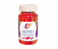 Краска акриловая Луч художественная глянцевая алая 100 мл
