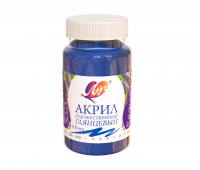 Краска акриловая Луч художественная глянцевая голубая 100 мл