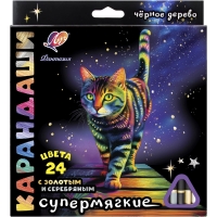 Карандаши цветные Луч &quot;Фантазия&quot; деревянные трехгранные 24 цвета