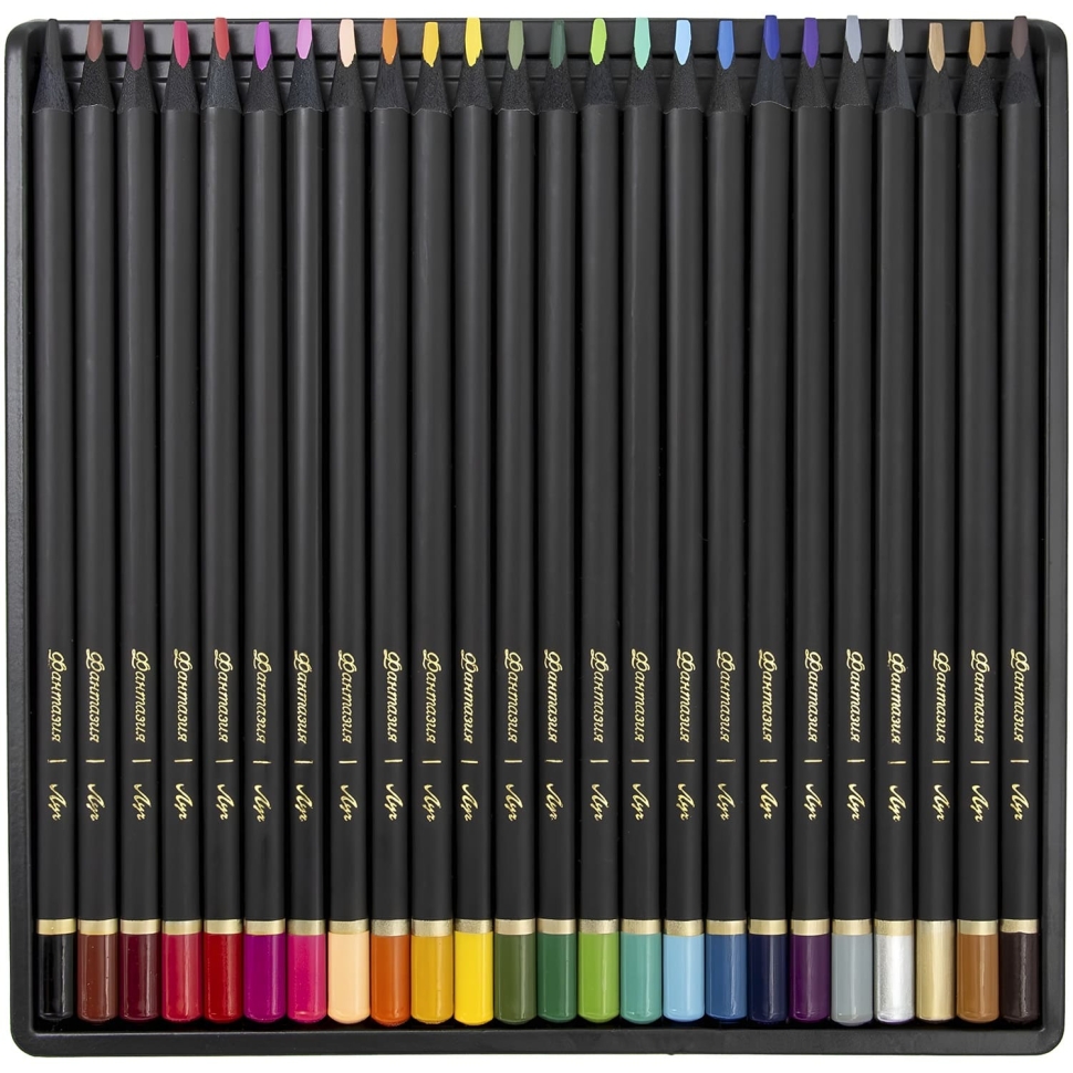 Карандаши цветные Луч "Фантазия" деревянные трехгранные 24 цвета, артикул 35С 2321-08