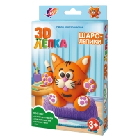 Набор для лепки Луч Кроха Шаролепики "Котик"