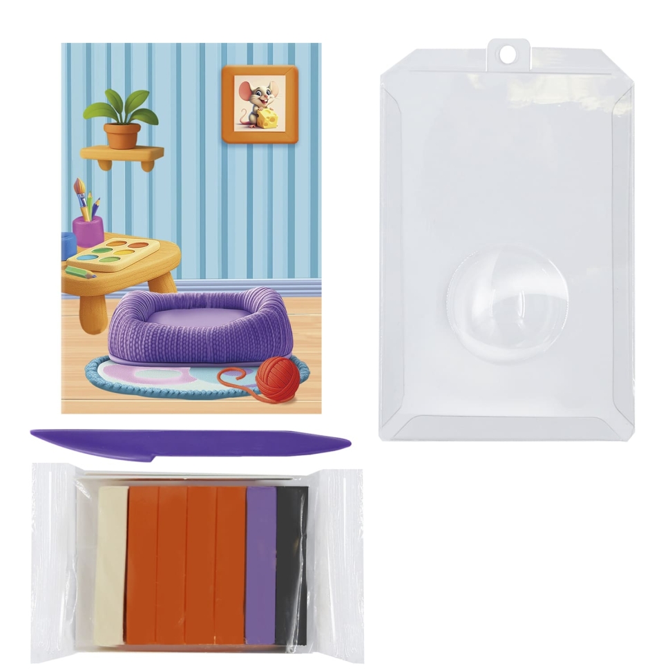 Набор для лепки Луч Кроха Шаролепики "Котик", артикул 35С 2327-08